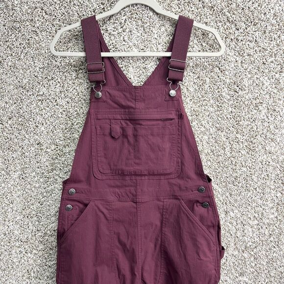 Duluth Trading Co Overalls Women’s Small Burgundy Maroon Heirloom Gardening Bib - Picture 2 of 7